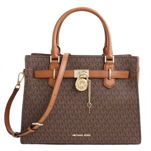 Michael Kors Brown and Tan Satchel